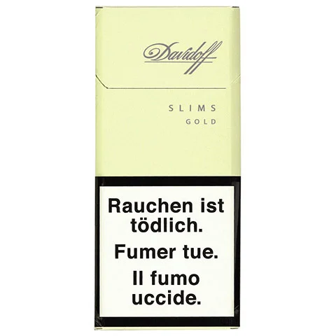 Davidoff Gold Slims — cigarettes en cartouche