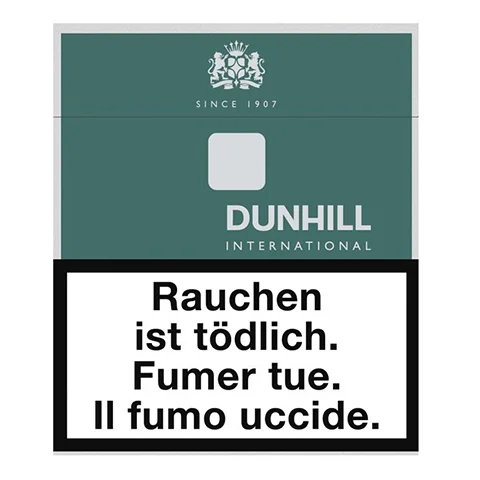Dunhill International Green — cigarettes en cartouche