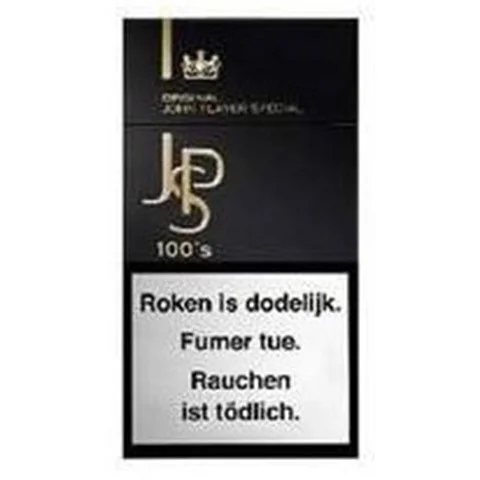 JPS Noir 100s — cigarettes en cartouche
