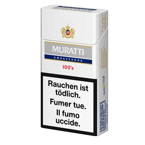 Muratti Ambassador Silver 100s — cigarettes en cartouche